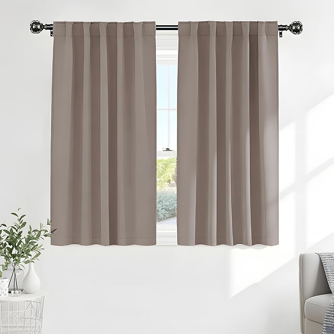 PONY DANCE Blackout Curtains Thermal Insulated Window Treatment Panels Room by PONYDANCE