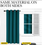 NICETOWN Faux Silk Teal Curtains & Drapes - Image 6