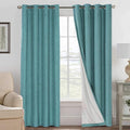 H.VERSAILTEX Linen Blackout Curtains 96 Inches Long 100% Absolutely Blackout by HVERSAILTEX