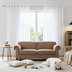 USFOOK Silver Curtain Rod, 7/8 Inch Curtain Rods - Image 2