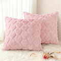 decorUhome Valentine’s Day Soft Plush Throw Pillow Covers 16x16 Inch Set of 2 by decorUhome