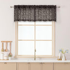 Chyhomenyc Chocolate Sheer Valances by Chyhomenyc