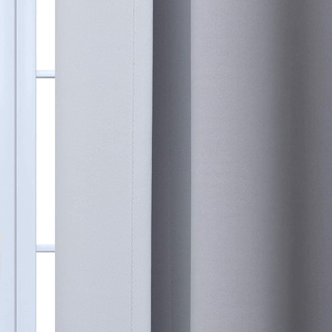 Yakamok Light Blocking Ombre Curtains, Room Darkening Grommet Window Drapes - Image 7