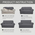 Easy-Going Stretch Chair Sofa Slipcover 1-Piece Couch Sofa Cover Furniture - Image 5