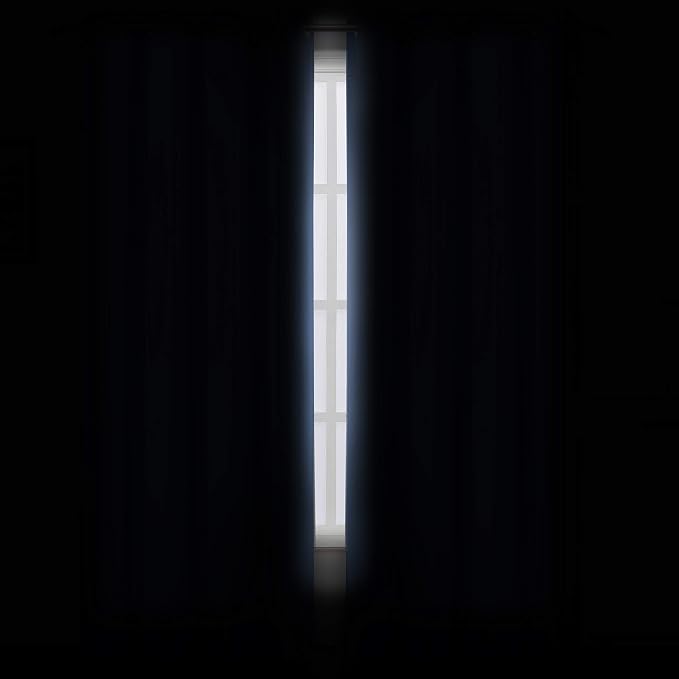 LEMOMO Sky Blue Blackout Curtains 66 x 63 Inch Length/Set of 2 Curtain - Image 3