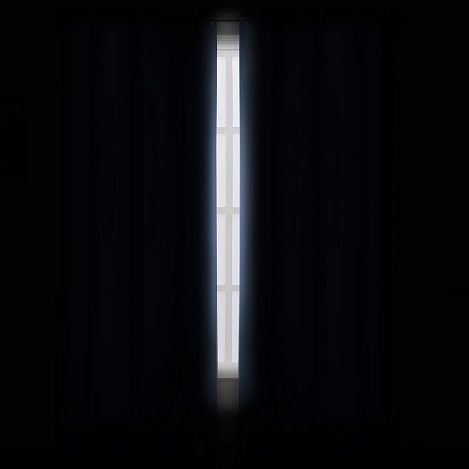 LEMOMO Sky Blue Blackout Curtains/38 x 54 Inch/Set of 2 Panels Thermal - Image 3