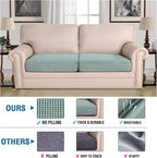 H.VERSAILTEX Super Stretch Individual Seat Cushion Covers Sofa Covers Couch - Image 2