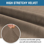 H.VERSAILTEX Stretch Velvet Loveseat Covers - Image 3
