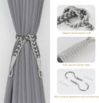NICEEC 2 Pack Natural Cotton Rope Curtain Tiebacks Elegant Boho Style - Image 2