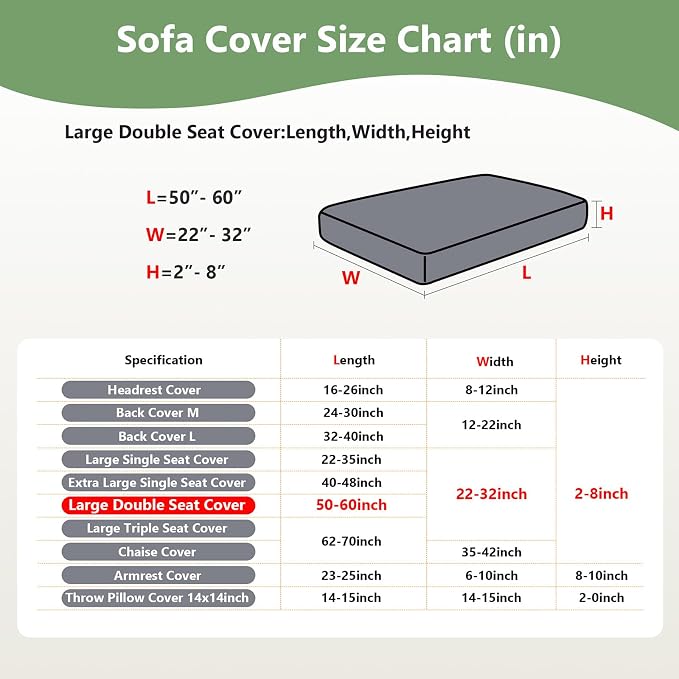 Couch Cushion Covers for Sofa Couch Covers Wear-Resistant Universal Sofa Cover - Image 2
