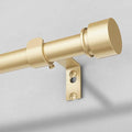 Modern Gold Curtain Rods for Windows 30 to 56 Inch, Decorative Drapery Rods for by OLV