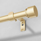 Modern Gold Curtain Rods for Windows 48 to 84 Inch, Decorative Drapery Rods for by OLV