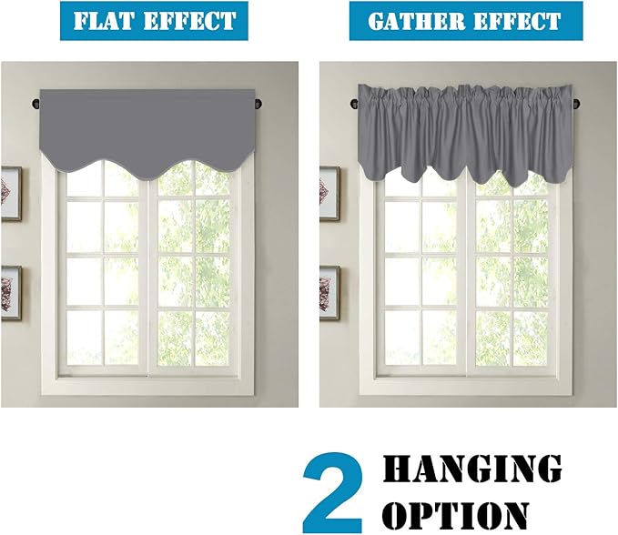 H.VERSAILTEX 2 Panels Blackout Curtain Valances - Image 5