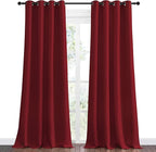 NICETOWN Burgundy Red Blackout Draperies Curtains - Image 2
