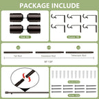 5/8” Diameter Curtain Rods 30-120 Inch, - Image 3