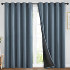 Yakamok 100% Blackout Lined Panels, Room Darkening Thermal Insulated Blackout by Yakamok