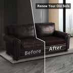 Leather Look Couch Cushion Covers Sofa Seat Slipcovers Sets Couches Furniture - Image 7
