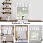 Chyhomenyc White Short Curtain Valance - Image 6