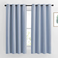 NICETOWN Vintage Blue Blackout Curtains 63 inches Long, Grommet Room Darkening by NICETOWN