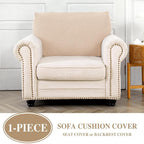 Couch Cushion Cover Seat Cushion Cover Stretch Armchair Cover Separate - Image 3