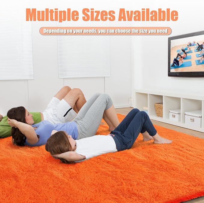 6x9 Fluffy Area Rug for Living Room, Shag Area Rugs for Bedroom - Image 4