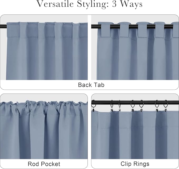 PONY DANCE Short Blackout Curtains Set - Image 5