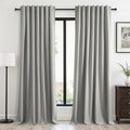 Topfinel 102 Inches Long Linen Blackout Curtains by Topfinel