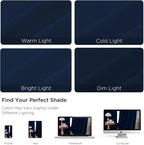 CUCRAF Navy Blue Blackout Curtains 72 inch Length 2 Panels Set, Rod Pocket Room - Image 4
