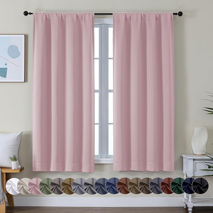 Simplebrand Ava Blush Blackout Curtains by Simplebrand