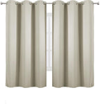 LEMOMO Light Beige Thermal Blackout Curtains/38 x 63 Inch/Set of 2 Panels Room - Image 2