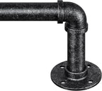 Zeerobee Curtain Rods for Windows 66 to 120, 1 Inch Industrial Wrap Around by zeerobee