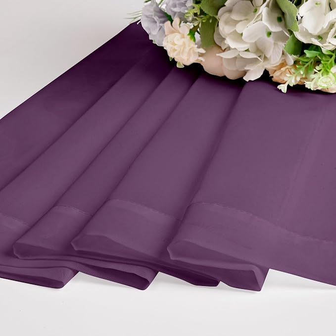 OWENIE Sheer Curtains 72 Inches Long 2 Panels Set, Transparent Light Filtering - Image 6