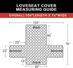 Easy-Going Reversible Loveseat Couch Cover - Image 6