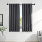 PONY DANCE Grey Window Curtains - 42 W x 72 L by PONYDANCE