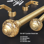 Curtain Rods 32 to 58 Inches, USFOOK 7/8 Inch Telescoping Splicing Drapery Rods - Image 5
