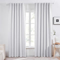Deconovo Blackout Curtains, Thermal Insulated, W52 x L95 2 Panels, Back Tab by Deconovo