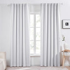 Deconovo Blackout Curtains Back Tab and Rod Pocket Thermal Insulated Curtain - Image 2