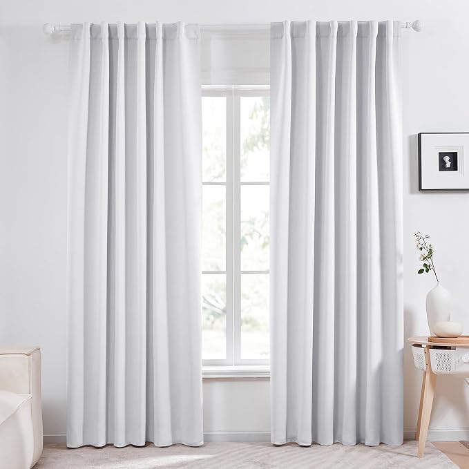 Deconovo Blackout Curtains, Thermal Insulated, W52 x L84 2 Panels, Back Tab by Deconovo