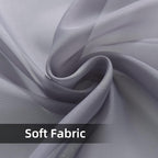 youleyar Solid Sheer Rod Pocket Curtain Voile Draperies 2 Panels White Beige - Image 7