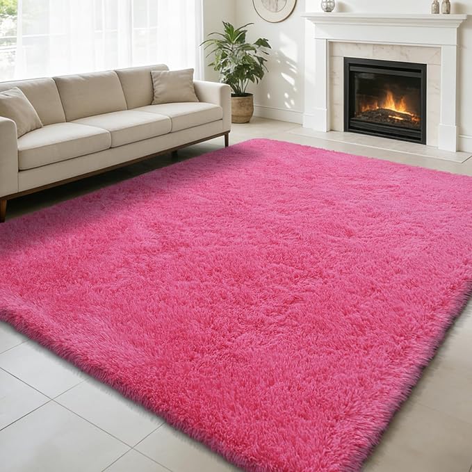 6x9 Fluffy Area Rug for Living Room, Shag Area Rugs for Bedroom, Soft Fuzzy Rug by yulidayang