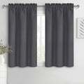 DWCN Kitchen Curtains for Small Windows 45 Inch Length 2 Panels Set, Solid by DWCN