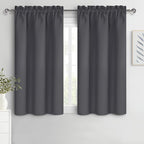 DWCN Kitchen Curtains for Small Windows 45 Inch Length 2 Panels Set, Solid by DWCN