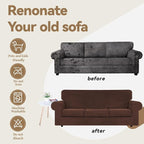 WEERRW 4 Pieces Velvet High Stretch Couch Covers - Image 5