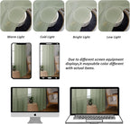 Chyhomenyc Sage Green Sheer Curtains 36 Inch Length, Short Voile Sheer Window - Image 5