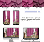 Simplebrand Ava Hot Pink Short Blackout Curtains - Image 7