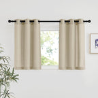 NICETOWN Angora Linen Kitchen Window Curtains Over Sink, Grommet Thick Linen by NICETOWN