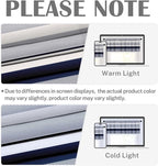 Emvency 2 Pack Valances Window Treatments, Striped Navy Nautical Minimalist - Image 6