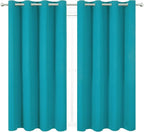 LEMOMO Turquoise Thermal Blackout Curtains/52 x 72 Inch/Set of 2 Panels Room - Image 2