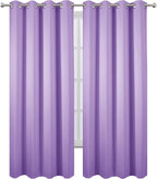 LEMOMO Blackout Curtains 52 x 95 inch/Lavender Curtains Set of 2 Panels/Thermal - Image 2