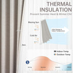 Topfinel 102 Inches Long Blackout Linen Curtains, Soundproofing Pinch Pleated - Image 7